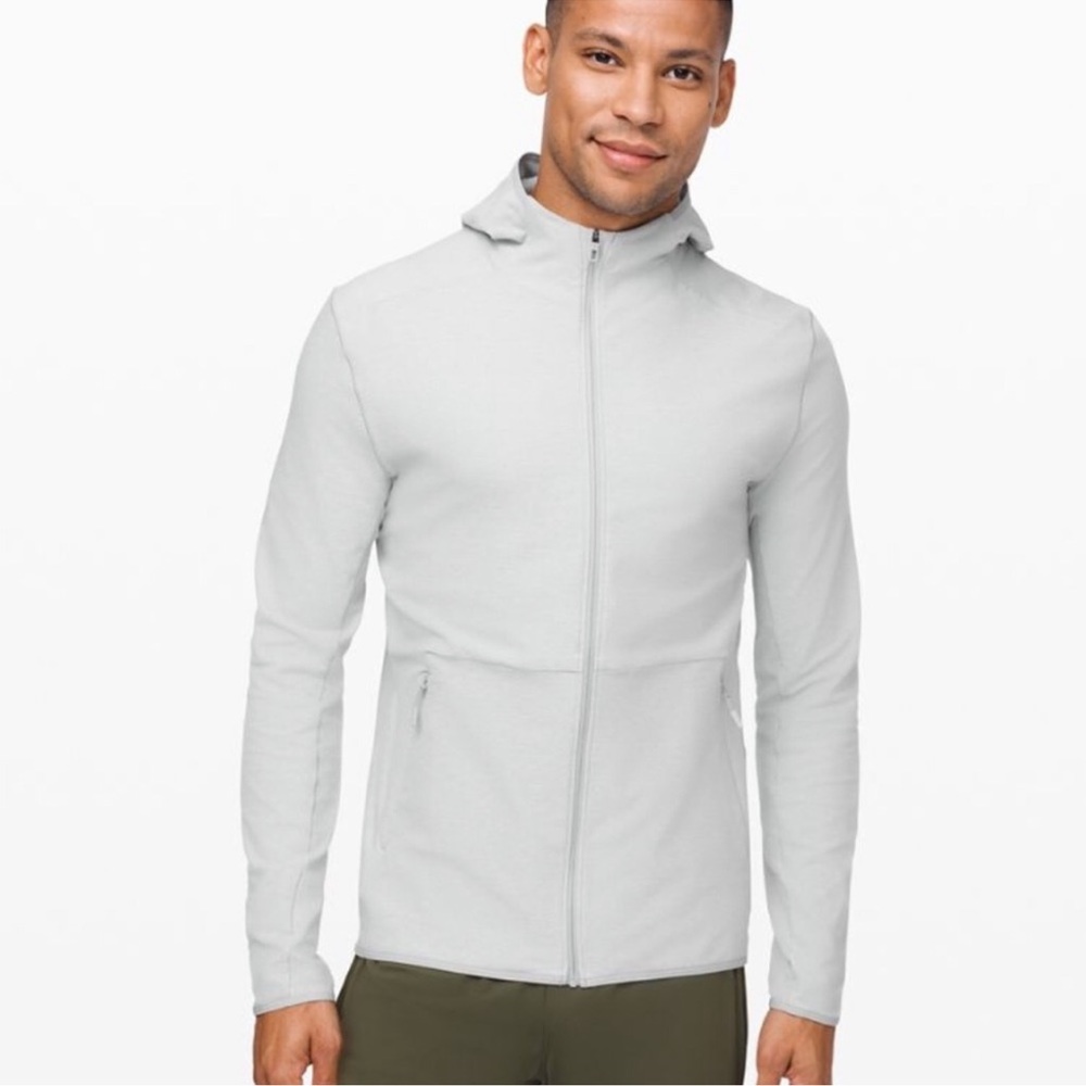 Lululemon Surge Warm Full Zip Heathered Graphite Sz XL